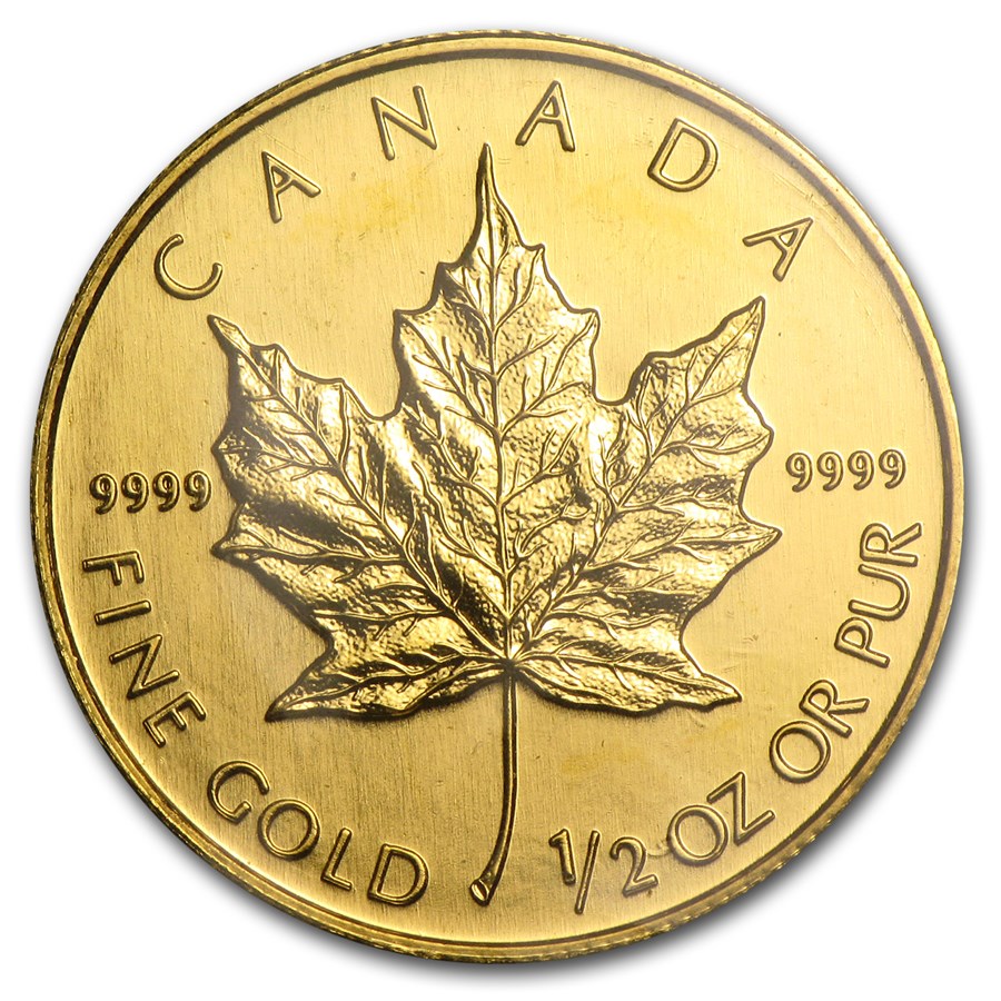 1 2 oz canadian gold maple leaf