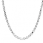 24'' Sterling Silver Rope Chain