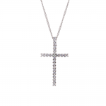 Sterling Silver Thin Cross Necklace