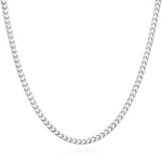 22” Oval Franco Silver Chain