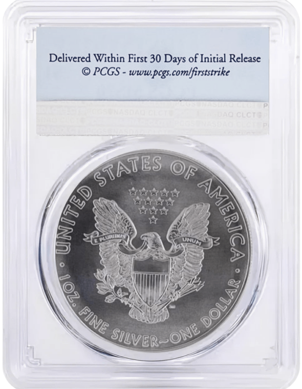 2019 1 oz American Silver Eagle MS70 PCGS First Strike - Image 2