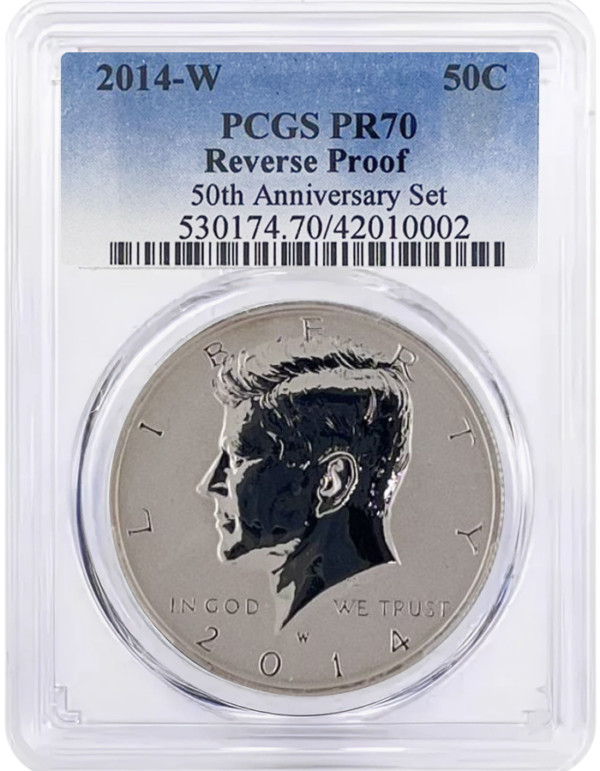 w-reverse-proof-silver-kennedy-half-dollar-pr70-pcgs-front-2014-img