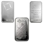 1 oz Palladium Bar - Brand Varies (Not in Card)