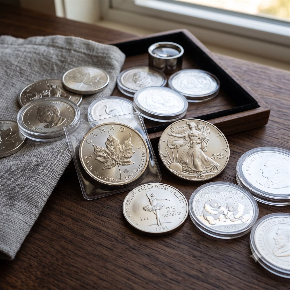 Palladium coins